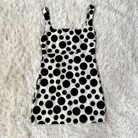 NWT Zara Studio Polka Dot Sleeveless Mini Dress Low Back Sz XS - Picture 5 of 14